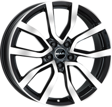 Load image into Gallery viewer, F8020NDBM45F3 - MAK Midlands 20X8 5X114.3 ET 45MM Black Mirror - MAK Wheels Canada