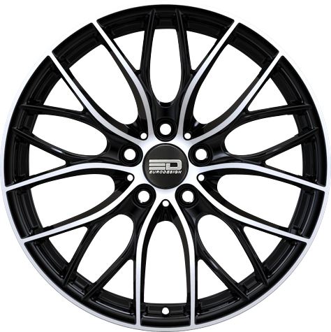 CAM1985F35667GBM - Euro Design Camillo 19X8.5 5X112 ET 35MM Gloss Black Machined - Euro Design Wheels Canada