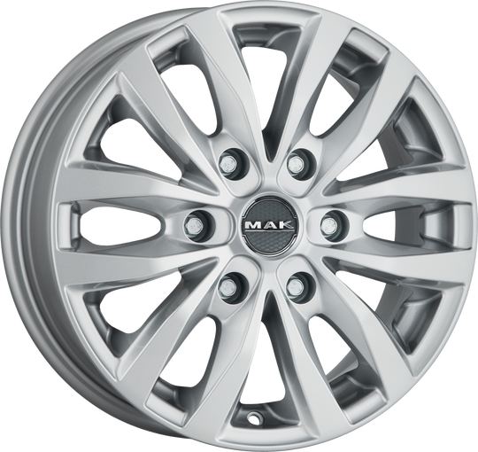 F65606LSI62M5 - MAK Load6 16X6.5 6X130 ET 62MM Silver - MAK Wheels Canada