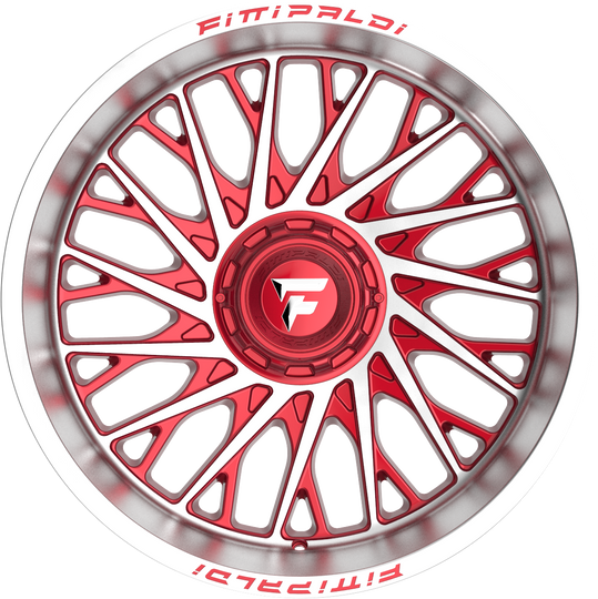 FA08-22128170N44MR - Fittipaldi Offroad FA08MR 22X12 8X170 ET -44MM Gloss Red With Machined Face and Lip - Fittipaldi Offroad Wheels Canada