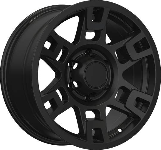 RW150002 - YKW Replicas TR2 17X8 6X139.7 ET 5MM Matte Black - YKW Replicas Wheels Canada