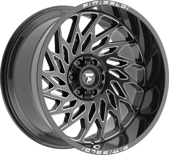 FA20-20108165N19BM - Fittipaldi Offroad FA20BM 20X10 8X165.1 ET -19MM Gloss Black Milled - Fittipaldi Offroad Wheels Canada