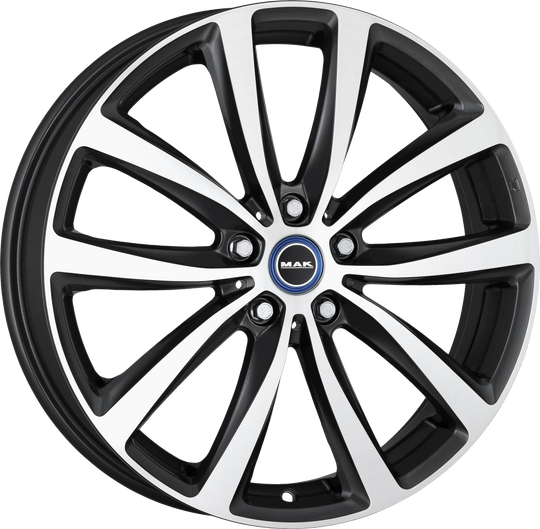 F5090WTQM43WS3X - MAK Watt 19X5 5X112 ET 43MM Gunmetal With Mirror Face - MAK Wheels Canada