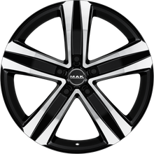 Load image into Gallery viewer, F75805TBM60D3 - MAK Stone5 18X7.5 5X118 ET 60MM Black Mirror - MAK Wheels Canada