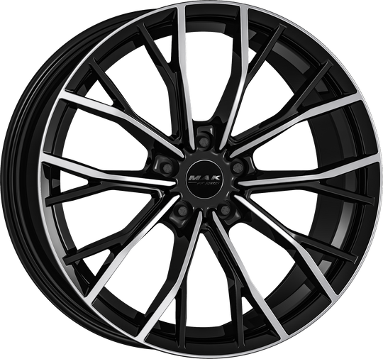 F8020PMBM27WSX - MAK Prime-FF 20X8 5X112 ET 27MM Black Mirror - MAK Wheels Canada