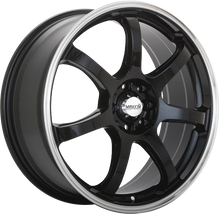 Load image into Gallery viewer, KN56D04385 - Maxxim Knight 15X6.5 4X100 / 4X114.3 38mm Gloss Black With Machined Lip - Maxxim Wheels Canada