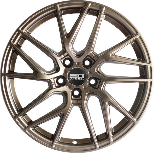 T1775EFS3572MBZ - Euro Design Tech - EFS 17X7.5 5X100 / 5X105 / 5X110 / 5X112 / 5X115 / 5X118 / 5X108 ET 35MM Matte Bronze - Euro Design Wheels Canada