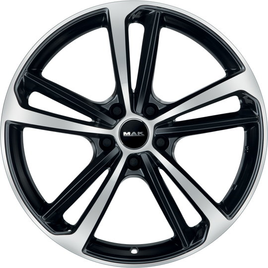 F8090NBBM42VW2X - MAK Nurburg 19X8 5X112 ET 42MM Black Mirror - MAK Wheels Canada