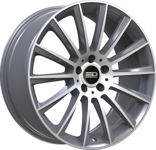 SAC1995F35666GMM - Euro Design Sacco 19X9.5 5X112 ET 35MM Gunmetal Machined - Euro Design Wheels Canada