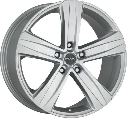 F65505TSI65D3 - MAK Stone5 15X6.5 5X118 ET 65MM Silver - MAK Wheels Canada