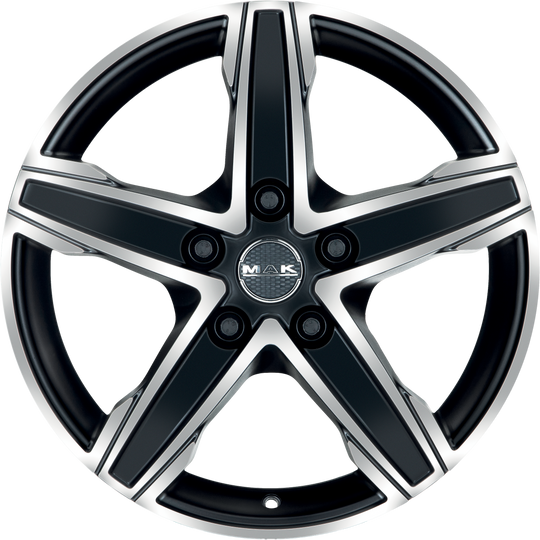 F80805KIB52WS4X - MAK King5 18X8 5X112 ET 52MM Ice Black - MAK Wheels Canada