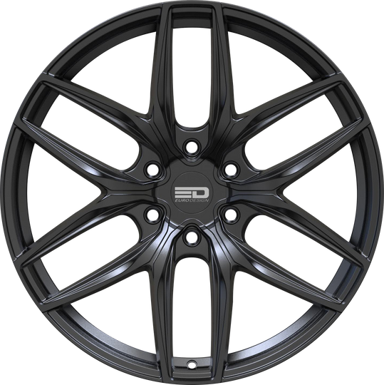 F2096391578MB - Euro Design Forza 6 20X9 6X139.7 ET 15MM Matte Black - Euro Design Wheels Canada
