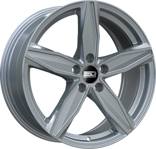 BER1775G4267S - Euro Design Berlin 17X7.5 5X114.3 ET 42MM Silver - Euro Design Wheels Canada