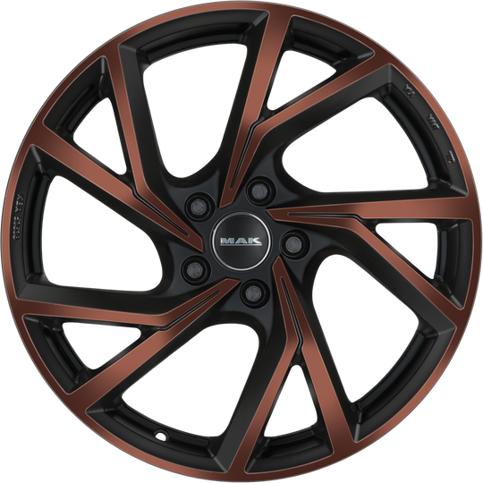 F7590KABB50VW2X - MAK Kassel 19X7.5 5X112 ET 50MM Black and Bronze - MAK Wheels Canada