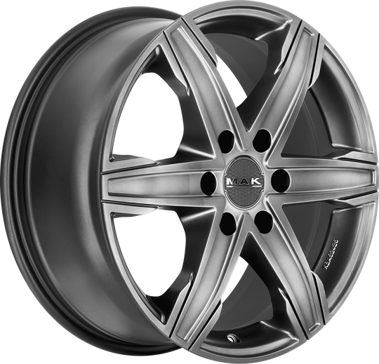 F75706KTM55M5 - MAK King6 17X7.5 6X130 ET 55MM Matte Titanium - MAK Wheels Canada