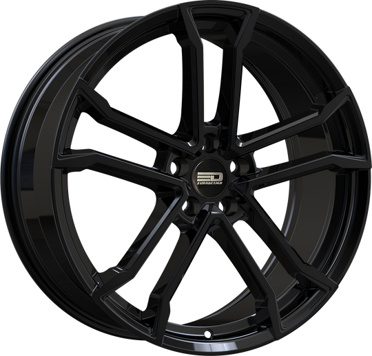 M1775B4254GB - Euro Design Monaco 17X7.5 5X100 ET 42MM Gloss Black - Euro Design Wheels Canada