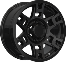 Charger l'image dans la galerie, RW150001 - YKW Replicas TR2 17X8 6X139.7 ET 5MM Gloss Black - YKW Replicas Wheels Canada