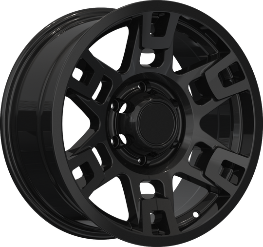 RW150001 - YKW Replicas TR2 17X8 6X139.7 ET 5MM Gloss Black - YKW Replicas Wheels Canada
