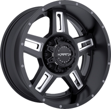 Charger l'image dans la galerie, K1221063539N24GBML - Krank Offroad Hammer 20X10 6X135 / 6X139.7 -24mm Gloss Black Milled - Krank Offroad Wheels Canada