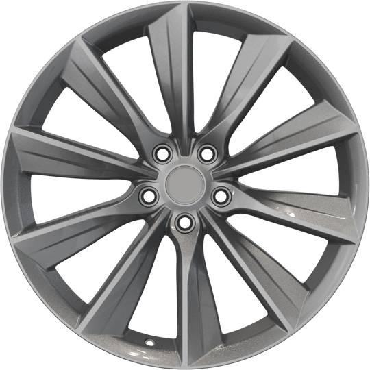RW150024 - YKW Replicas TS1 19X9.5 5X114.3 ET 35MM Gloss Gunmetal - YKW Replicas Wheels Canada