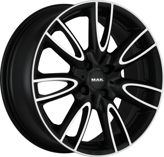 F5550JKIB45CI3 - MAK Jackie W 15X5.5 4X100 ET 45MM Ice Black - MAK Wheels Canada
