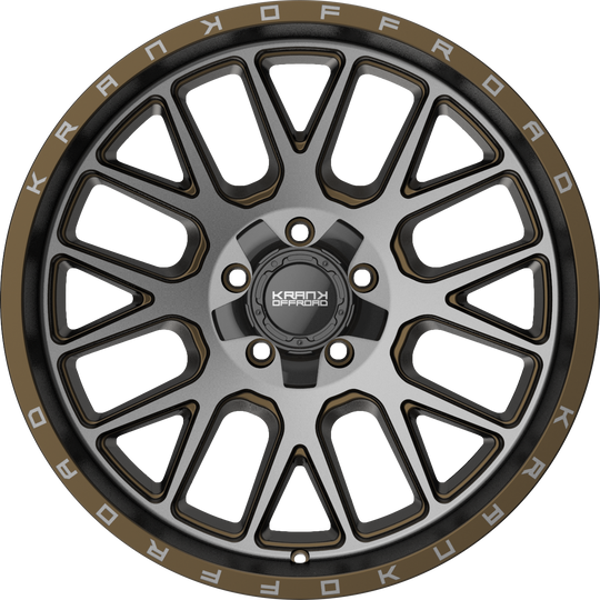 K1021052739N18DT - Krank Offroad Fuse 20X10 5X127 ET -18MM Bronze Dark Tint - Krank Offroad Wheels Canada