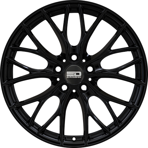 CAM1985EFS4072GB - Euro Design Camillo - EFS 19X8.5 5X100 / 5X105 / 5X110 / 5X112 / 5X115 / 5X118 / 5X108 ET 40MM Gloss Black - Euro Design Wheels Canada