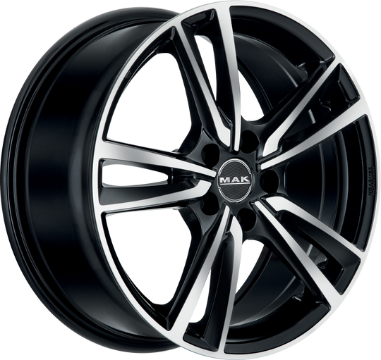 F6050ICBM38BD - MAK Icona 15X6 4X108 ET 38MM Black Mirror - MAK Wheels Canada