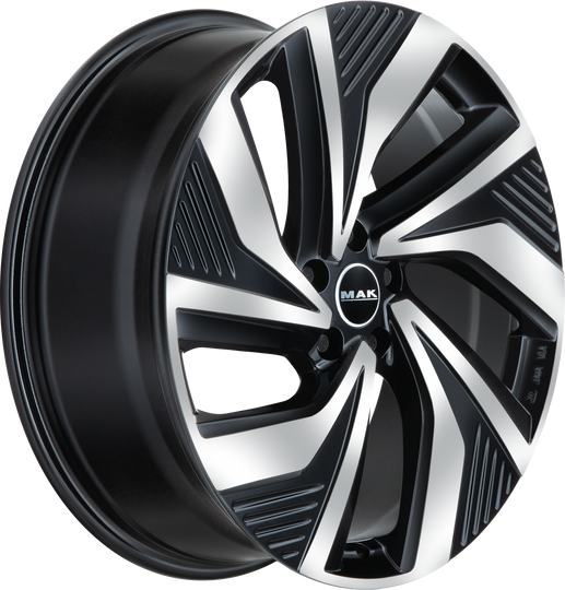 F7590EEBM54WS5X - MAK Electra 19X7.5 5X112 ET 54MM Black Mirror - MAK Wheels Canada