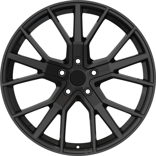 RW150008 - YKW Replicas AR14 18X8 5X112 ET 45MM Gloss Black - YKW Replicas Wheels Canada