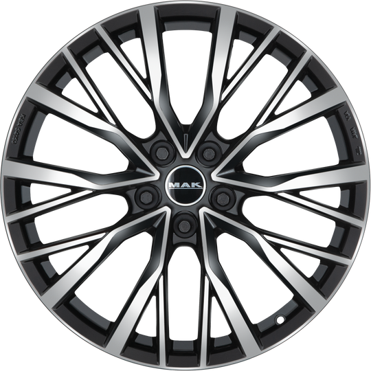 F9521KEBM44IRR - MAK Kent 21X9.5 5X120 ET 44MM Black Mirror - MAK Wheels Canada