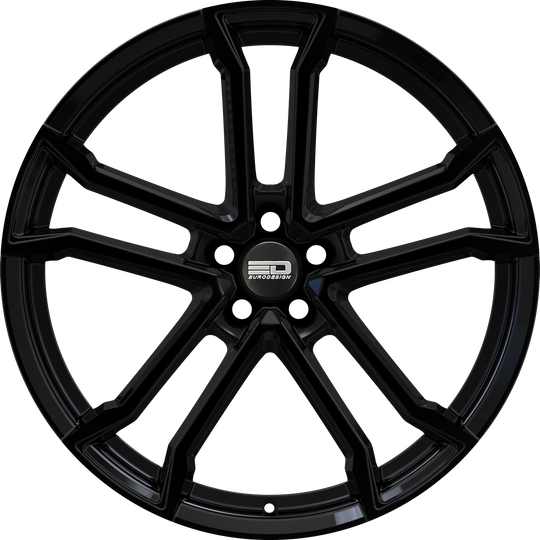 M1775D4063GB - Euro Design Monaco 17X7.5 5X108 ET 40MM Gloss Black - Euro Design Wheels Canada