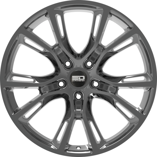 SRT1880R3571HB - Euro Design SRT 18X8 5X127 ET 35MM Hyper Black - Euro Design Wheels Canada