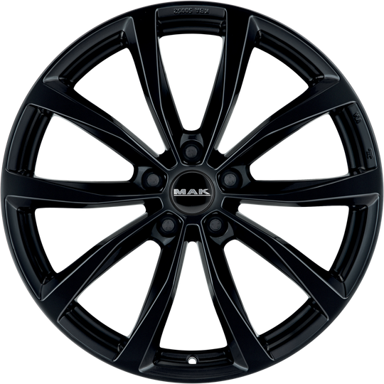 F6560WFGB35W - MAK Wolf 16X6.5 5X112 ET 35MM Gloss Black - MAK Wheels Canada
