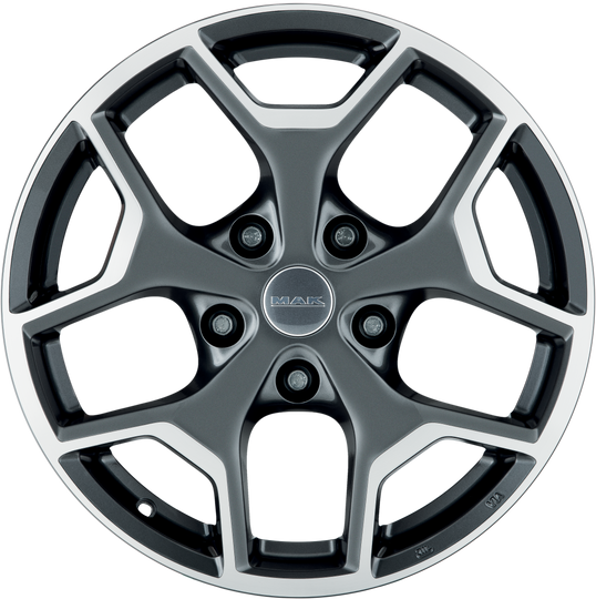 F7580LBQM39LG2X - MAK Liberty 18X7.5 5X110 ET 39MM Gunmetal With Mirror Face - MAK Wheels Canada