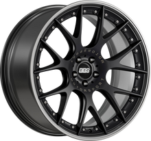 Load image into Gallery viewer, CH614BPPO-MTSP - BBS CHRII 21X9.5 5X112 ET 30MM Black With Platinum Rim, Stainless Steel Rim Protector and Motorsport Etching - BBS Wheels Canada