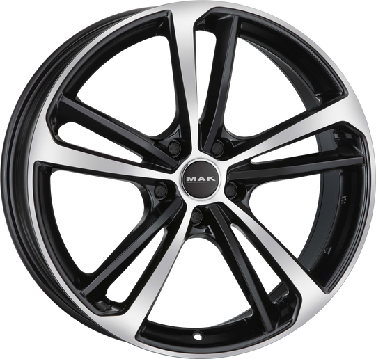 F8090NBBM26WSX - MAK Nurburg 19X8 5X112 ET 26MM Black Mirror - MAK Wheels Canada