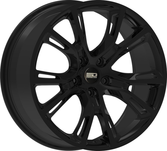 SRT1880D4067GB - Euro Design SRT 18X8 5X108 ET 40MM Gloss Black - Euro Design Wheels Canada