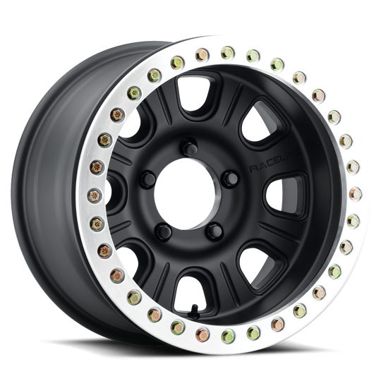 RT231-79500-32(8P) - Raceline RT231 Monster 17X9.5 BLANK -32mm Satin Black - Raceline Wheels Canada