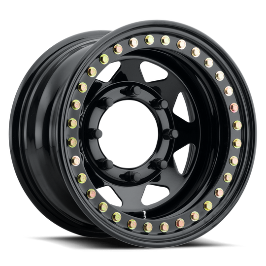 RT8058080 - Raceline RT80 Rock 8 Spoke 15X8 8X165.1 -19mm Black - Raceline Wheels Canada