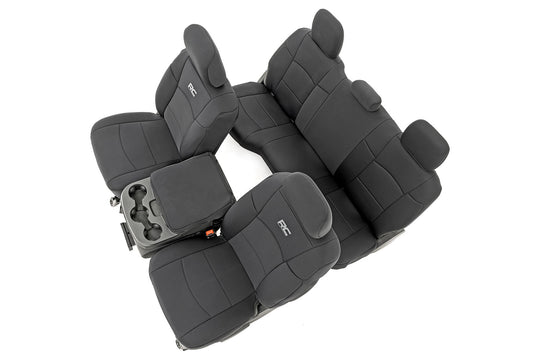 91044 Seat Covers - FR & RR - 60/40 Rear Seat - Ram 2500 2WD/4WD (19-23) Rough Country Canada