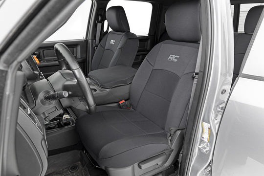 91043 Seat Covers - Bucket Seats - FR & RR - Ram 2500 2WD/4WD (2019-2023) Rough Country Canada