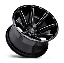 Charger l'image dans la galerie, 2012RPG-46135B87 - Black Rhino Rampage 20X12 6X135 -44 mm Gloss Black W/ Mirror Cut Face &amp; Translucent Clear - Black Rhino Wheels Canada