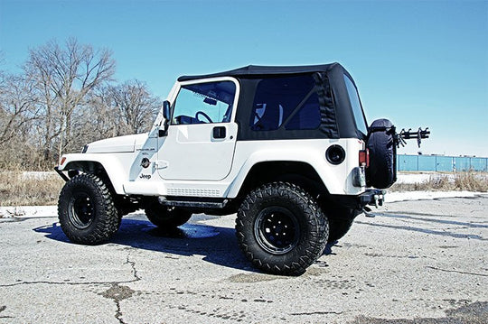 RC85020.35 Soft Top - Replacement - Black - Full Doors - Jeep Wrangler TJ (97-06) Rough Country Canada