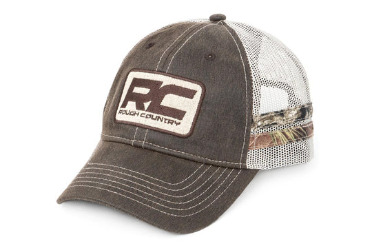 84121 Rough Country Hat - Mesh - Rough Country Patch - Brown/Camo Rough Country Canada