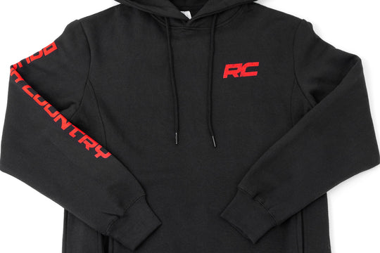94097SM Rough Country Hoodie - RC Mountains - Black- SM Rough Country Canada