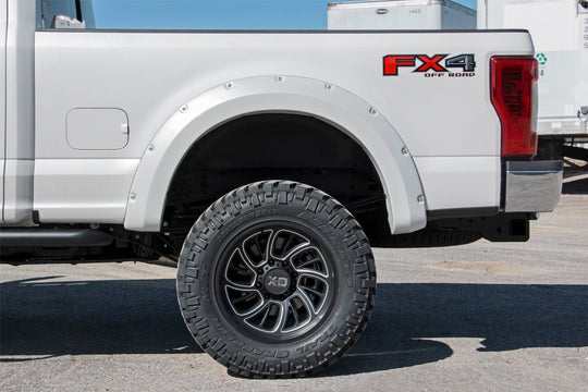 F-F21112-UM Pocket Fender Flares - Black - Ford Super Duty 2WD/4WD (2017-2022) Rough Country Canada