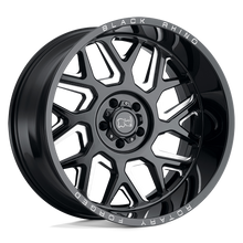 Load image into Gallery viewer, 2215RPR-45127B71 - Black Rhino Reaper 22X11.5 5X127 -44 mm Gloss Black &amp; Milled - Black Rhino Wheels Canada