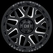Load image into Gallery viewer, 2015RPR-45127B71 - Black Rhino Reaper 20X11.5 5X127 -44 mm Gloss Black &amp; Milled - Black Rhino Wheels Canada
