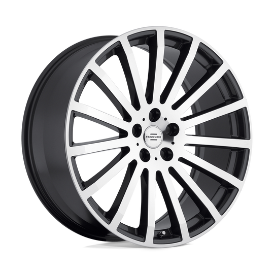 2295RDM325120G72 - Redbourne Dominus 22X9.5 5X120  32mm Gunmetal W/ Mirror Cut Face - Redbourne Wheels Canada